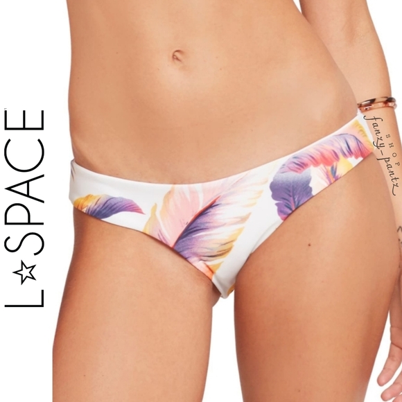 l*space Other - NEW L*space Sandy Bikini Bottom Sunset Palm white